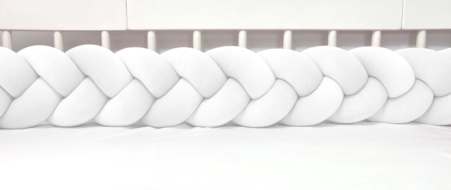 Braided crib bumper – STANDARD VELVET